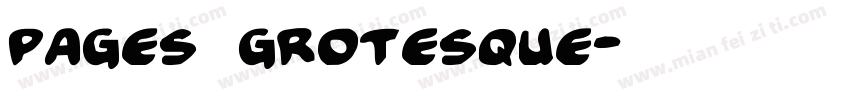 pages grotesque字体转换